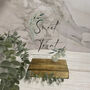 Botanical Personalised Love Is Sweet Wedding Party Sign Clear, thumbnail 6 of 6