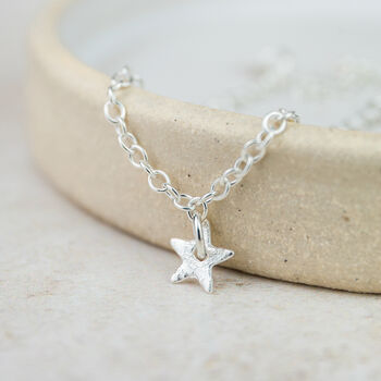 Sterling Silver Star Charm Bracelet, 4 of 5
