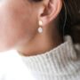 Salina Moonstone And Gold Vermeil Disc Earrings, thumbnail 2 of 4