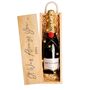 Champagne In Wooden Personalised Gift Box For Valentine's Day, thumbnail 2 of 3