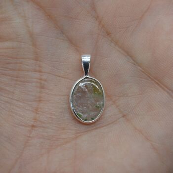 Watermelon Tourmaline Necklace: October Birthstone, 10 of 11