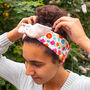 Handmade Floral Print Women's Headband, thumbnail 1 of 6