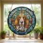 Basset Hound Memorial Suncatcher, thumbnail 3 of 6