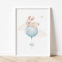 Personalised Watercolour Bunny A4 Print With Gold Foil, thumbnail 5 of 6