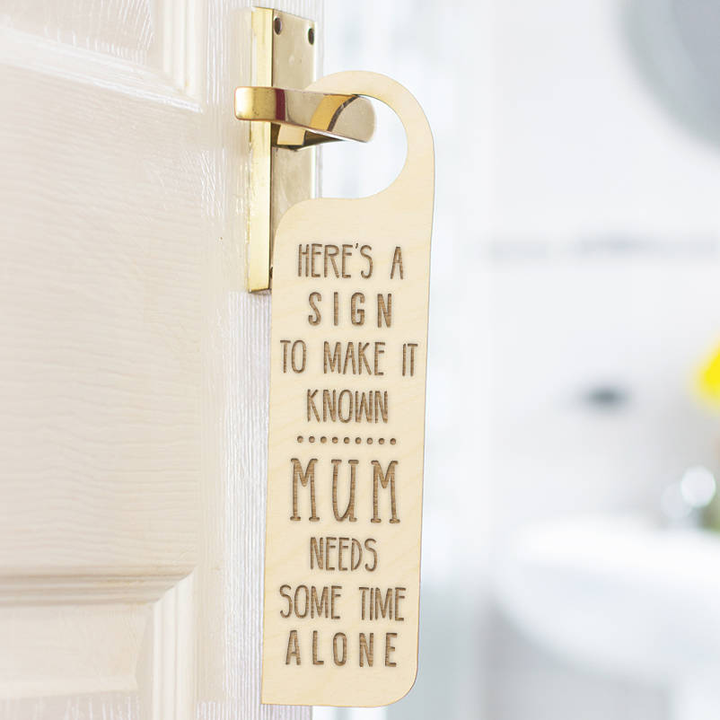 Personalised Wooden Door Hanger For Mum By Dust And Things