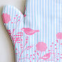 Birds And Stripes Oven Mitt, thumbnail 3 of 11