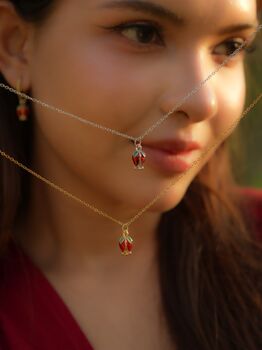 Tulip Flame Necklace, 2 of 9