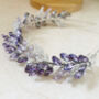 Lilac Bridal Crown, thumbnail 5 of 5