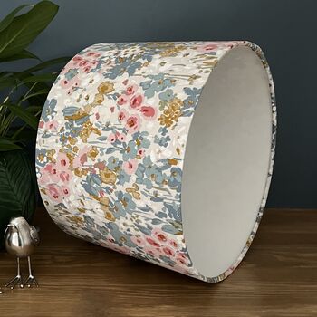 Ennerdale Summer Floral Drum Lampshades, 5 of 9
