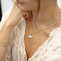 Moonstone Cloud Paperclip Necklace, thumbnail 2 of 8