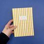 Mustard Stripe Notebook, thumbnail 2 of 7