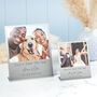 Personalised Couples Eleven Year Anniversary Steel Photo Print, thumbnail 2 of 6