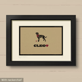 Personalised Dalmatian Print For One Or Two Dogs, 5 of 7