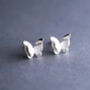 Sterling Silver Butterfly Earrings | Gift For Niece, thumbnail 3 of 5