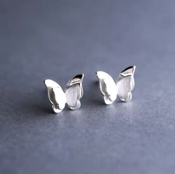 Sterling Silver Butterfly Earrings | Gift For Niece, 3 of 5