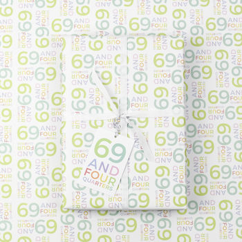70th Birthday Wrapping Paper Set, 3 of 3
