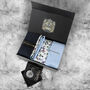 Mens Luxury Pastel Blue Tie Gift Box Set, thumbnail 1 of 5