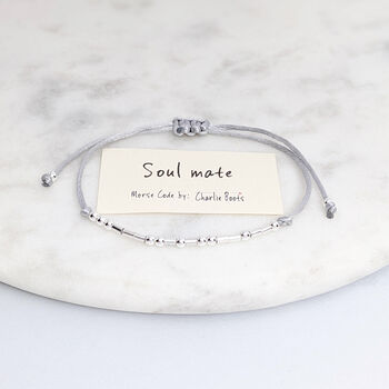 'Soul Mate' Morse Code Bracelet, 4 of 6