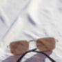 Brown Nose Bridge Angular Rectangle Aviator Sunglasses, thumbnail 9 of 9