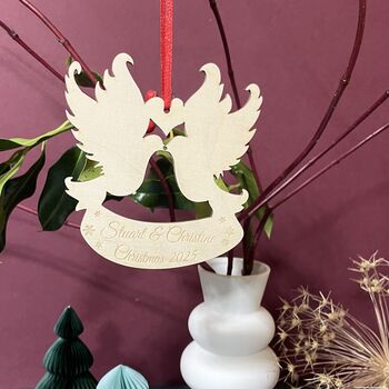Personalised Christmas Doves Decoration, 12 of 12