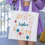 Ditsy Floral Personalised Tote Bag Birthday Gift, thumbnail 1 of 4