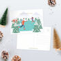 Christmas Skaters Postcards Pack Of 10, thumbnail 1 of 3