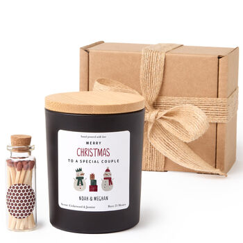 Newlyweds First Xmas Keepsake Gift Candle, 9 of 10