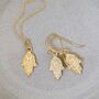Gold Plated Sterling Silver Fatima Hand Necklace, thumbnail 5 of 6