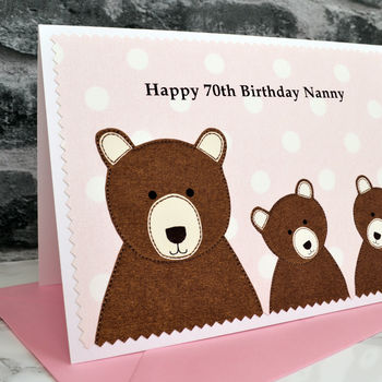 'Mummy Bear' Personalised Birthday Card, 6 of 6
