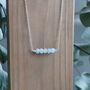 Aquamarine Sterling Silver Necklace, thumbnail 6 of 7