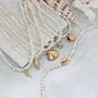 Pearl Choker Necklace With Gold Plated Seashell Charms, thumbnail 11 of 12