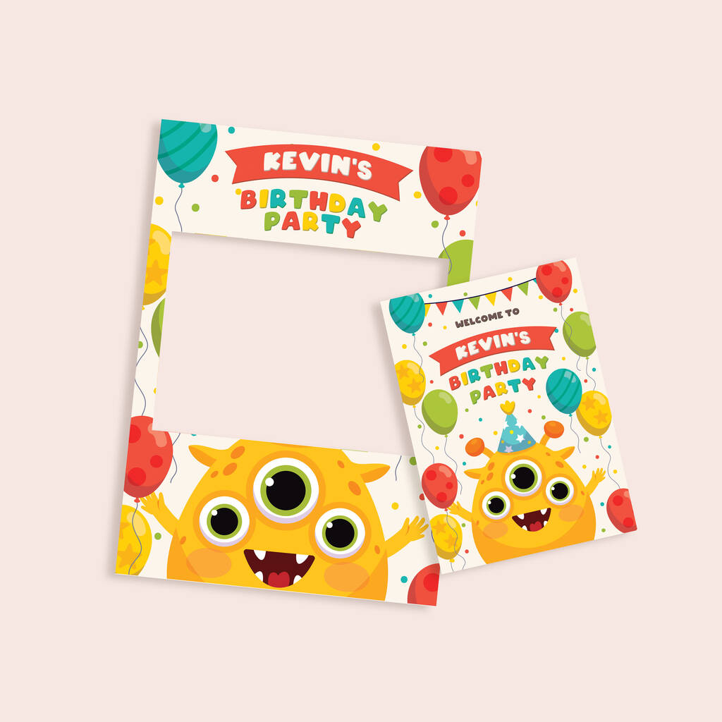 Kids Birthday Party Selfie Frame And Party Sign By Smart Party Shop