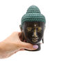 Large Antique Brass Buddha Head, thumbnail 2 of 3