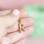 Bamboo Style Gold Plated Initial Necklace, thumbnail 1 of 8