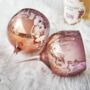 Pink Bloom Electroplated Gin Glass, thumbnail 1 of 3