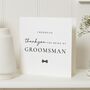 Groomsman Wedding Thank You Card, thumbnail 1 of 7