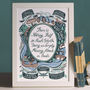 Wind In The Willows, Famous Quotes Print, thumbnail 2 of 5