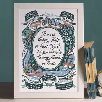 Wind In The Willows, Famous Quotes Print, 2 of 5