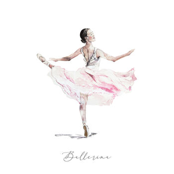 Ballerina Greetings Card, 2 of 3