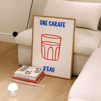 Une Carafe D'eau French Kitchen Art Print, 3 of 3