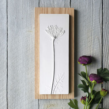 Queen Anne's Lace No.Three Plaster Cast Plaque, 3 of 7