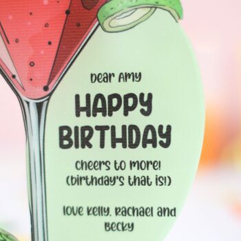 Personalised Cosmopolitan Cocktail Card, 5 of 7