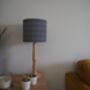 Navy Lampshade With White Spots, thumbnail 2 of 6