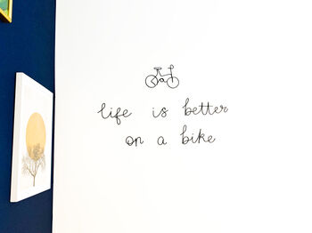 ‘Life Is Better On A Bike’ Wire Sign With Bike Outline, 2 of 11