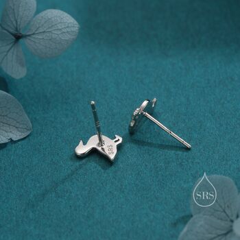 Cute Duck Stud Earrings In Sterling Silver, 3 of 12