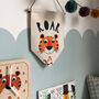 Wobbly Eyed Tiger Childrens Room Flag, thumbnail 1 of 4