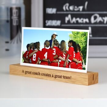 Personalised Sports Coach Teacher Gift Print And Stand, 3 of 12