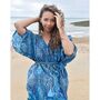 'Alanna' Blue Paisley Batwing Dress, thumbnail 1 of 4