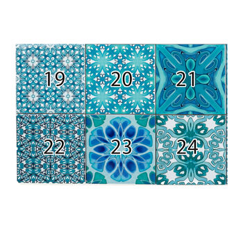 Mix And Match Ceramic Tiles Turquoise Mix, 7 of 12