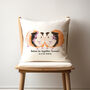 Cute Guinea Pigs Personalised Cushion, thumbnail 1 of 2